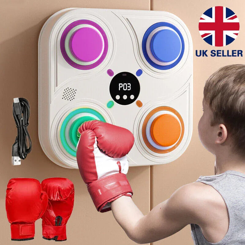 Punch Musical Lumineux™ – Frappez, Décompressez, Gagnez en énergie ! - Fitness