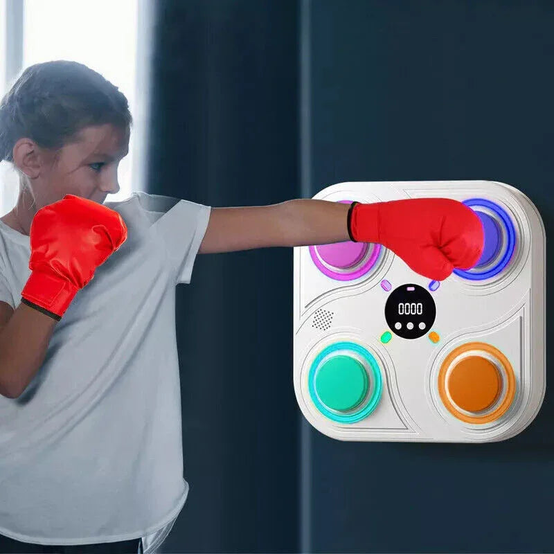 Punch Musical Lumineux™ – Frappez, Décompressez, Gagnez en énergie ! - Fitness