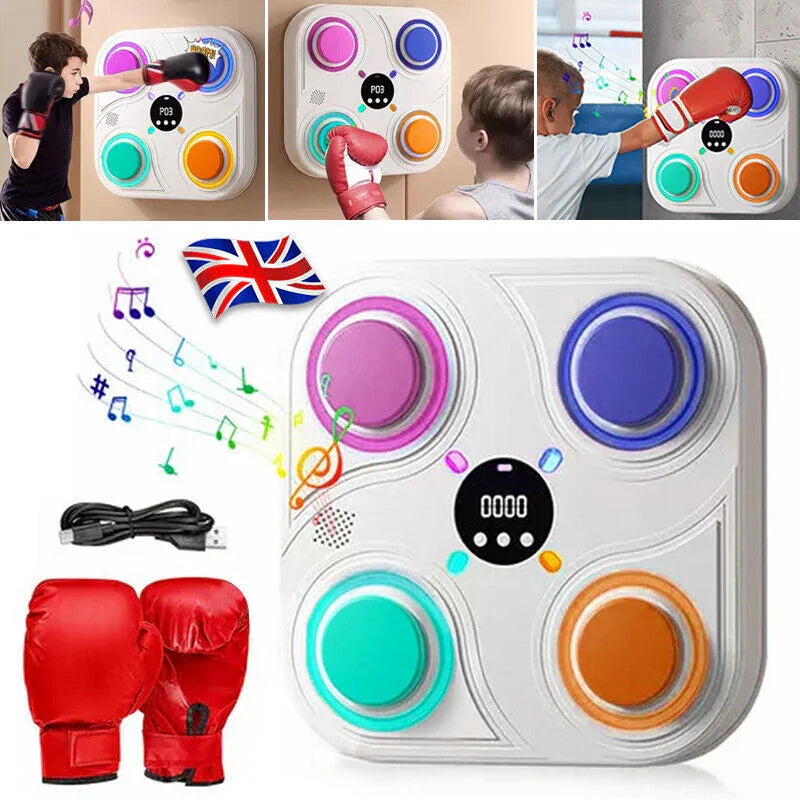 Punch Musical Lumineux™ – Frappez, Décompressez, Gagnez en énergie ! - Fitness