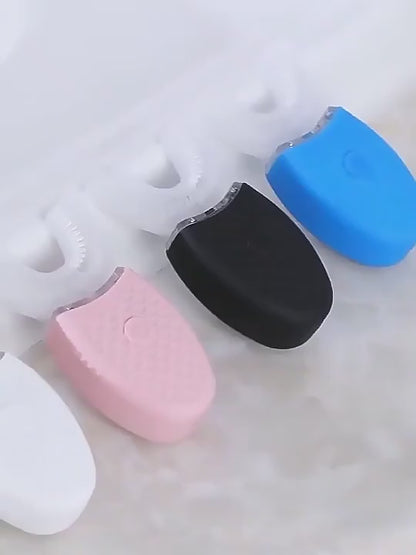 Brosse à dents électrique sonique à tête en silicone